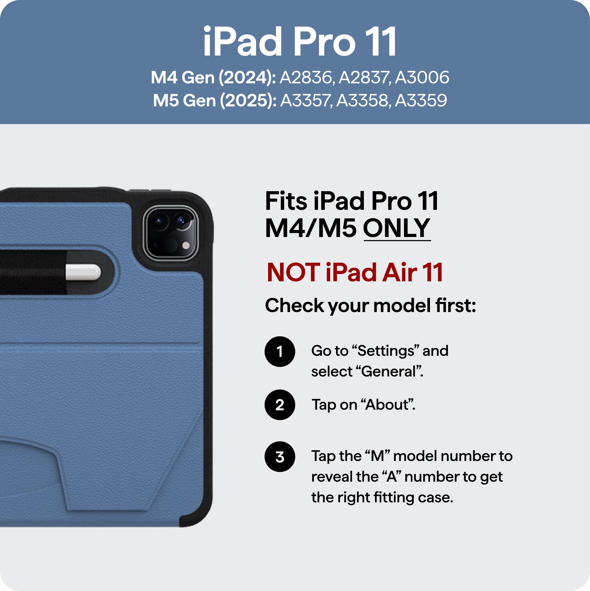 Amazon.com: ZUGU Case for iPad Pro 11 inch (M4/M5) 2024/2025